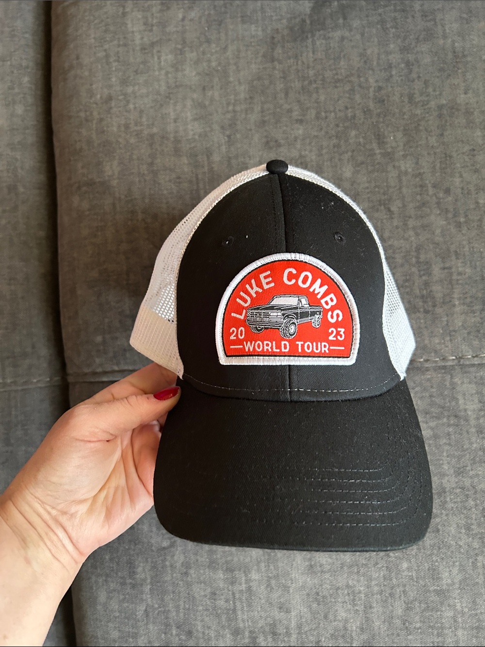 NWOT - Black & White Trucker Hat - World Tour 2023